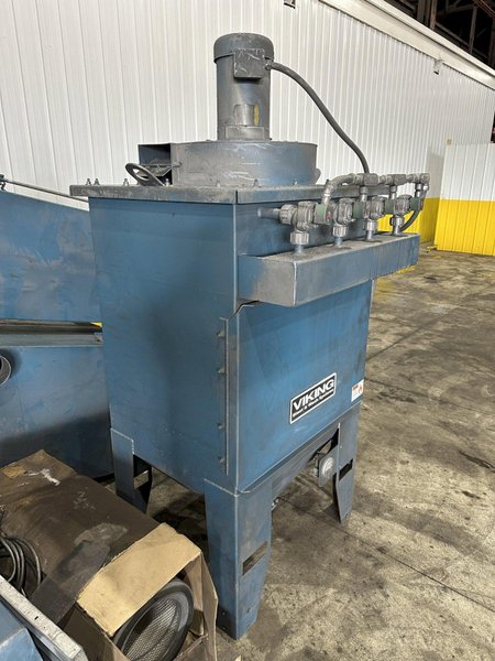 48&quot; TABLE VIKING MODEL #4812CT CONTINUOUS SHOT BLAST PARTS CLEANING SYSTEM, NEW IN 2017: STOCK #22469