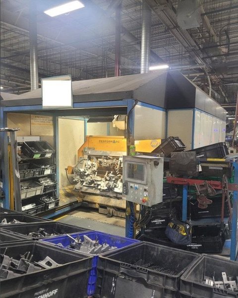 Miller Performarc 3-Arm Robotic Weld Cell, 2014 – Panasonic TA1600 Robots