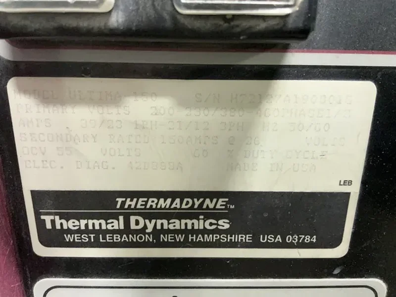 THERMAL ARC 150 A WELDER  -  ULTIMA-150