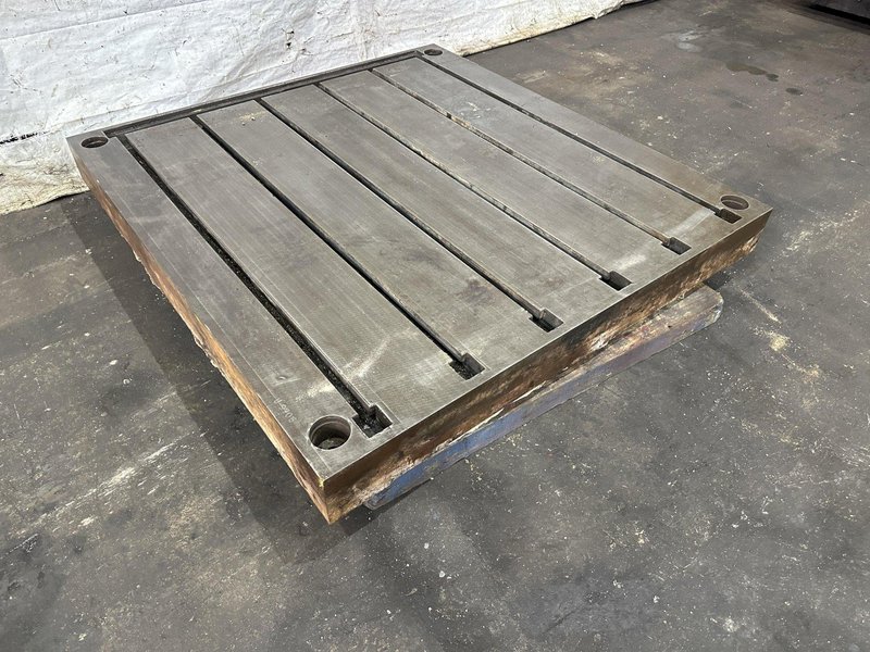 66&quot; X 62&quot; X 6&quot; LAKE SHORE T-SLOTTED FLOOR PLATE: STOCK #78749