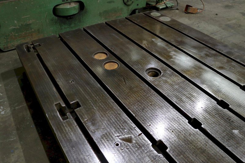 STEEL LAYOUT TABLE WITH T SLOTS: STOCK #73825