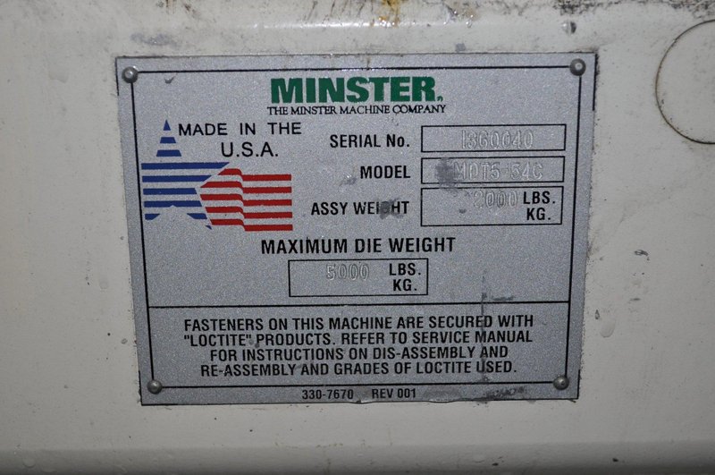 5000 LB MINSTER DIE TRANSFER TABLE