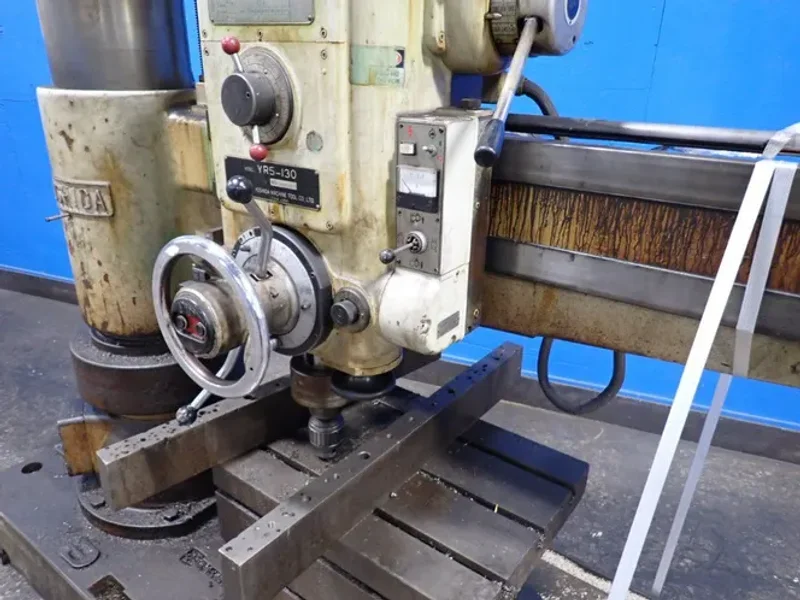 YOSHIDA 12” X 4 1/2’ RADIAL DRILL PRESS  -  YR5-130