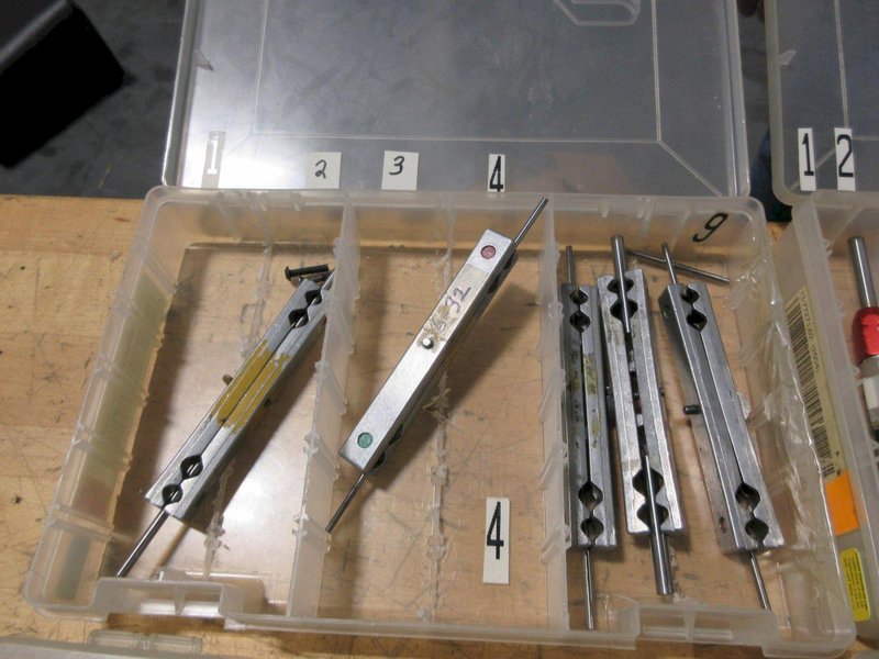 Guage Pins, Go/No-Go Pin Sets and Holders in Plano Plastic Divider Cases, Various Diameters- Auction Item
