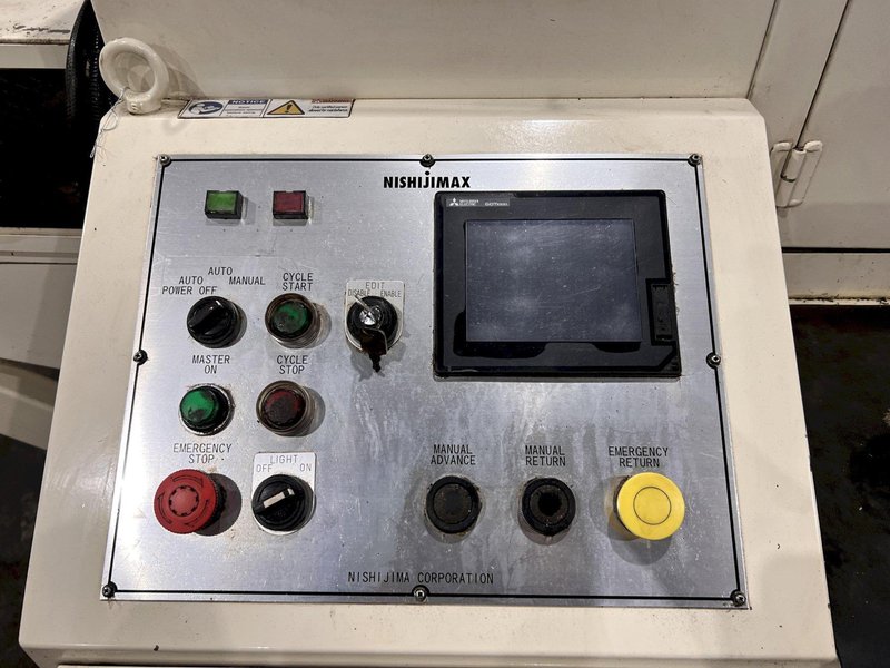 2.75" / 70 mm NISHIJIMA NISHIJIMAX MODEL #NHC070NC HIGH SPEED CIRCULAR COLD SAW, WITH ENTRY &amp; EXIT LOADING SYSTEM: YOBRO #24477