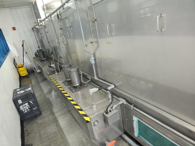 Accutherm 2-Stage Immersion Heated Wash and Rinse System, 2013 – 705 Gallon Capacity, Stainless Steel, Blow-Off Drying