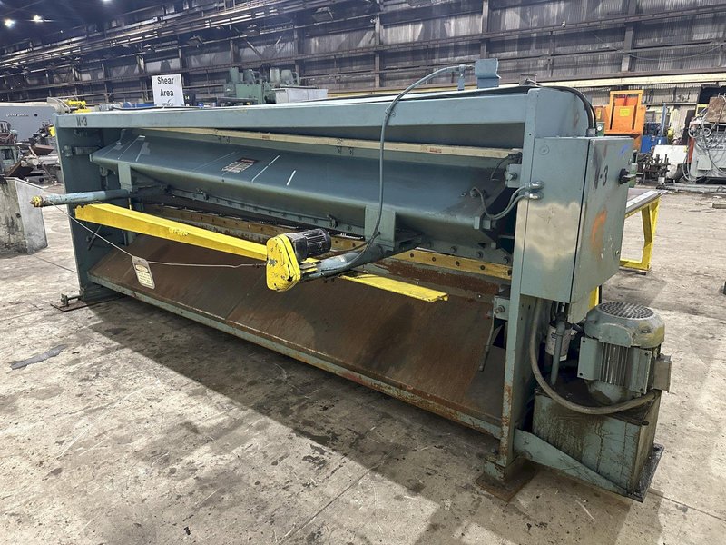 12&#039; X 1/4&quot; NIAGARA MODEL #SP-12-1/4 HYDRAULIC SHEAR: STOCK #22385