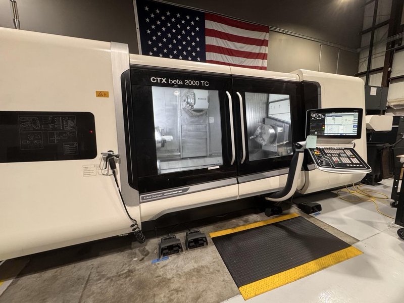 DMG Mori CTX Beta 2000 TC Multi-Axis CNC Lathe, 2021 – Through Spindle Coolant, Chip Conveyor, Tailstock, Renishaw Probe