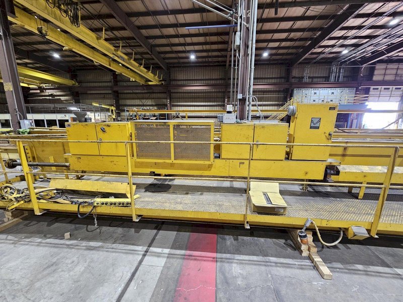 30 TON X 61'8" ZENAR DOUBLE GIRDER OVERHEAD BRIDGE CRANE 40' LIFT, CLASS D : YOBRO #25191