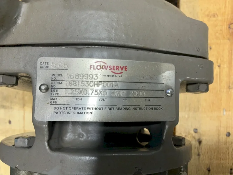 FLOWSERVE PUMP  -  1689993