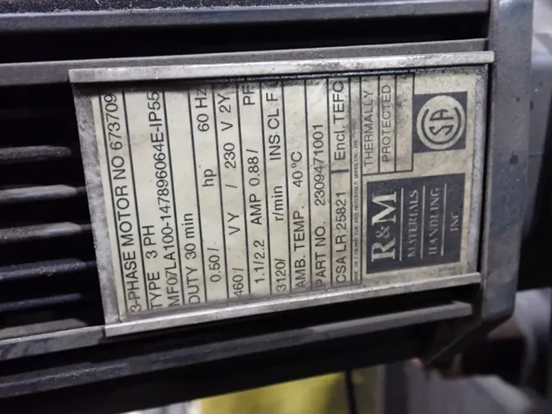 R &amp; M MATERIALS HANDLING INC. 5 TON HOIST  -  SC 518