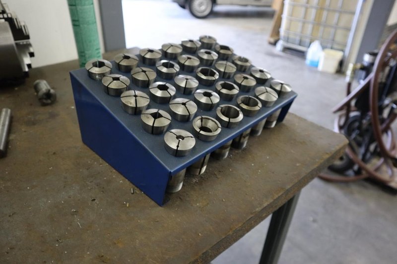 5C Collets with Metal Divider Rack- Auction Item