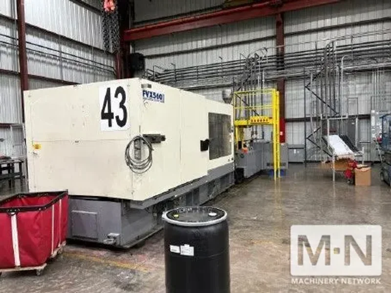 618 TON 132 OZ NISSEI MODEL FVX560III-310L INJECTION MOLDING MACHINE MFG 2017