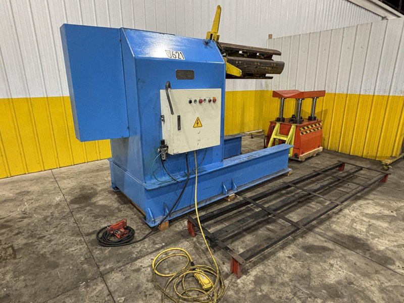 11,000 LBS X 51&quot; SEN FUNG MODEL #UC4A MOTORIZED COIL REEL UNCOILER &amp; COIL CAR: STOCK #23646