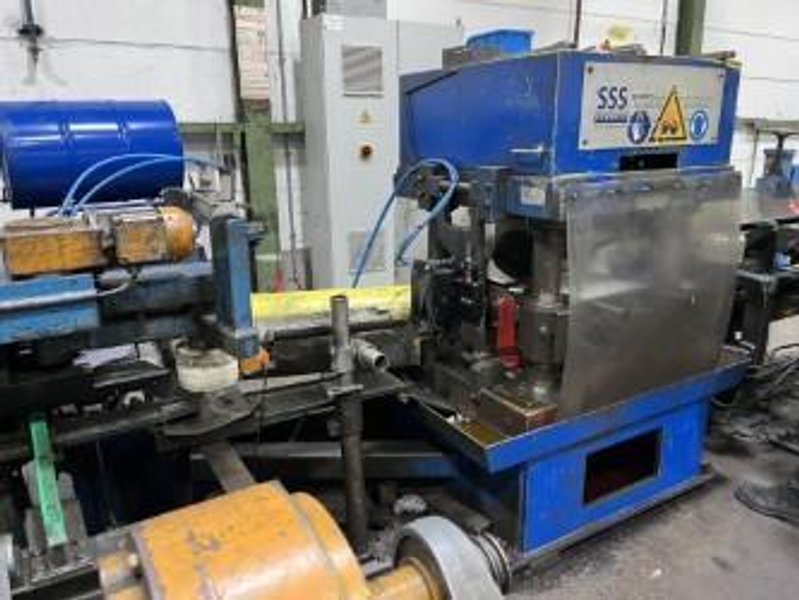 50mm SSS SCHMITZ #ZWRP50 SEMI-AUTOMATIC TWO-ROLL BAR STRAIGHTENING LINE