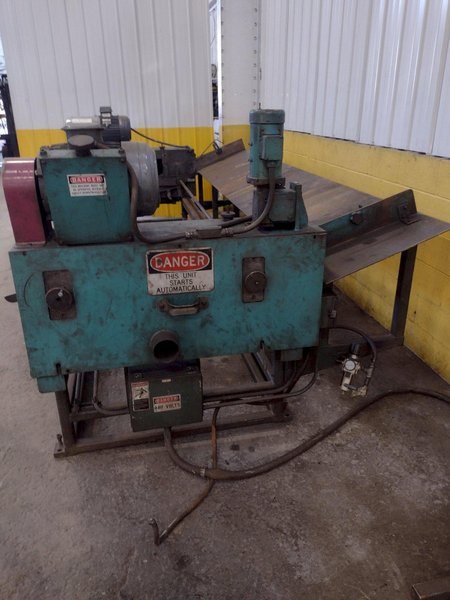 3&quot; x 12&#039; BUCKEYE MFG MODEL #56-98326 TUBE &amp; PIPE ROTARY BRUSH DEBURRING MACHINE: STOCK #16173