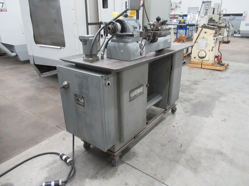 Hardinge DV-59 Second Operation Lathe, Variable Speed, 5C Collet Closer, Endworking Turret, Production Cross-Slide