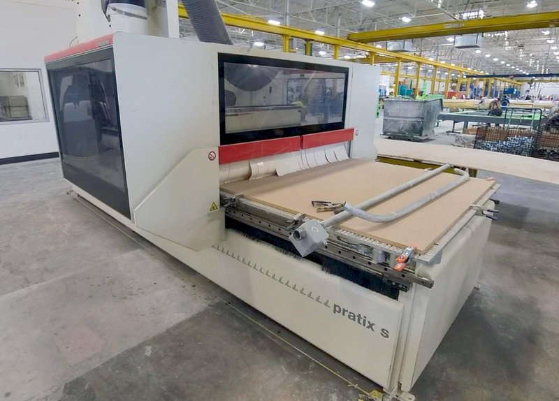 5′ x 12′ SCM Pratix S15 A CNC Router, 2012 – Vac Pumps, Boring Block