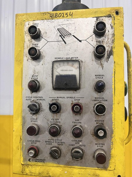 12&quot; x 60&quot; CINCINNATI MODEL #215-153 PLAIN HYPOWERMATIC HORIZONTAL BED-TYPE MILL / MILLING MACHINE: STOCK #20688