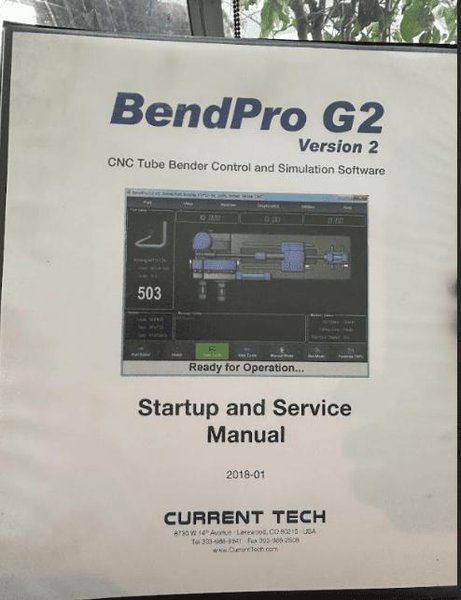 Pines Horizontal CNC Tube Bending Machine – BendPro G2 software, 2018