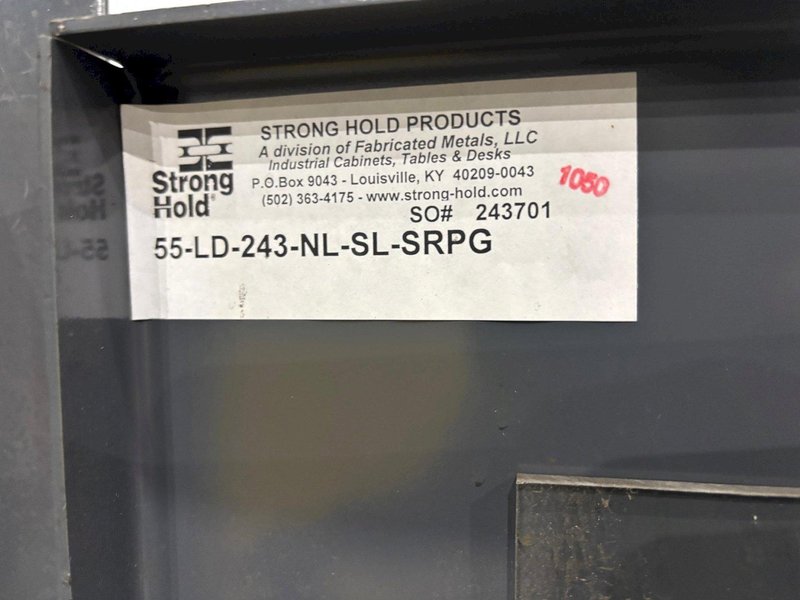 STRONGHOLD MODEL #55-LD-243-BL-SL-SRPG HEAVY DUTY CABINET W/ SEE-THROUGH DOORS: YOBRO #24115