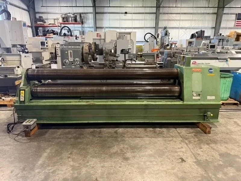 ROUNDO PS-255 10’ x ½” 3 Roll Plate Bending Roll 1988’ #7675