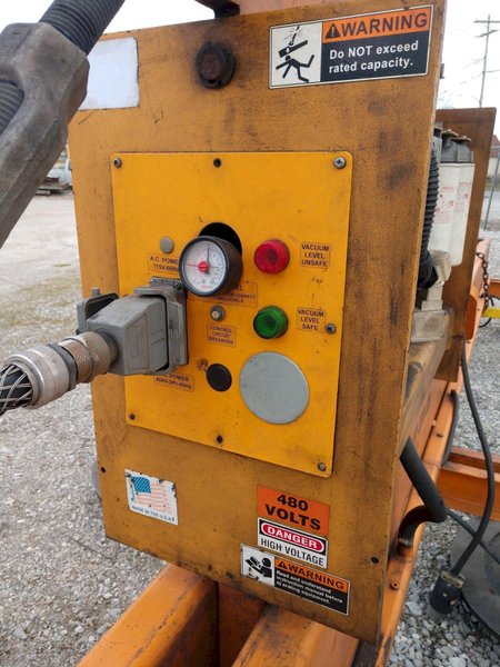 12,500 LB X 150" X 380" PERMADUR MODEL 408 VACCUM PLATE LIFTING SYSTEM. STOCK # 2756