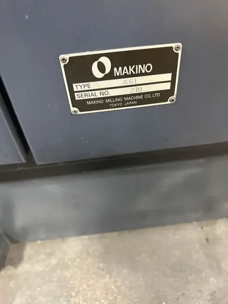 2006 MAKINO A61 | Machining Centers, Horizontal