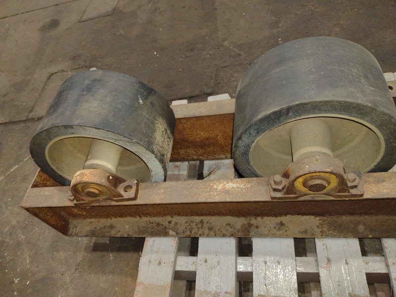 4,000 LB PANDJIRIS PIPER PIPE TANK TURNING ROLLS, DRIVE &amp; IDLER, 110V: STOCK #20360