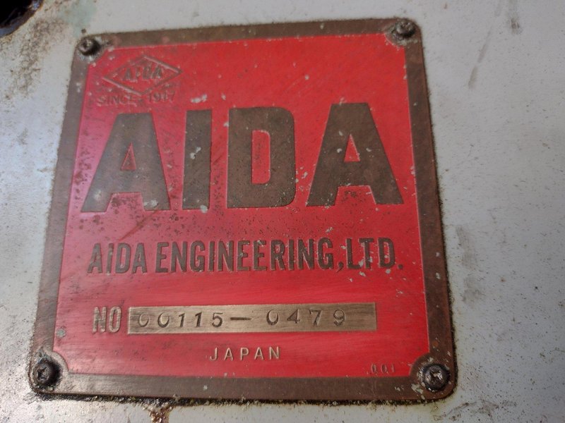 165 TON AIDA MODEL #PC-15(2) MECHANICAL CRANK GAP FRAME PRESS  7.8" STROKE : YOBRO #25990