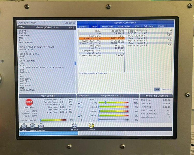 Haas ST-15Y CNC Turning Center – 2019 Y Axis Sub Spindle Bar Feeder Lathe