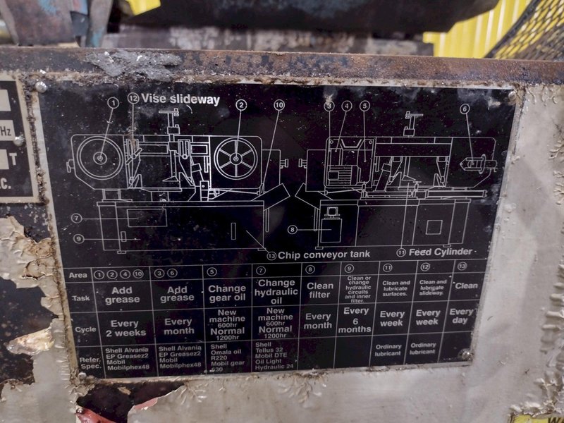 12" x 12" KALAMAZOO MODEL #KC12AX AUTOMATIC HORIZONTAL BANDSAW: STOCK #18788