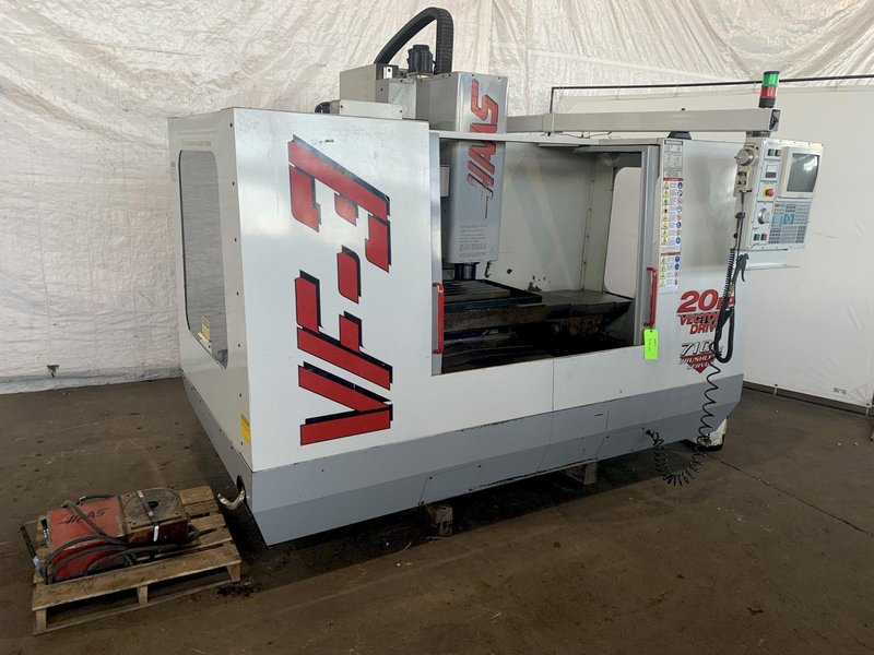 HAAS VF-3/40 4-AXIS CNC VERTICAL MACHINING CENTER. STOCK # 0206922