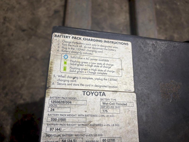 4,500 LBS TOYOTA 8HBW23 ELECTRIC PALLET JACK: YOBRO #24339