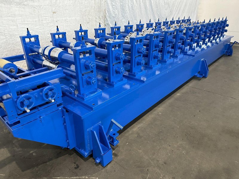14 STAND X 3-1/2&quot; X 50&quot; BRADBURY SHADOW PANEL RAFTED ROLLFORMING LINE. STOCK # 0205722