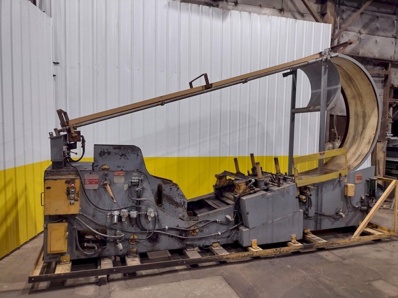 10,000 LB X 24&quot; WIDE X .187&quot; AIR FEEDS COIL CRADLE STRAIGHTENER / UNCOILER: STOCK 17042