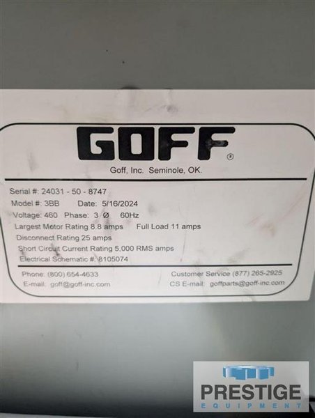 Goff 3BB Tumble Type Shot Blast Machine