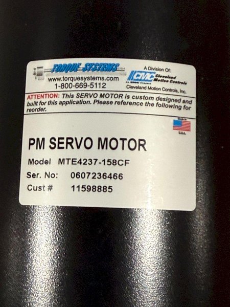 TORQUE SYSTEMS MTE4237-158CF SERVO  MOTOR NEW NO BOX