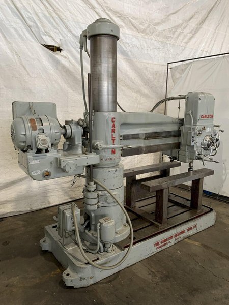 4&#039; X 11&quot; CARLTON 1A RADIAL ARM DRILL. STOCK # 0850023.