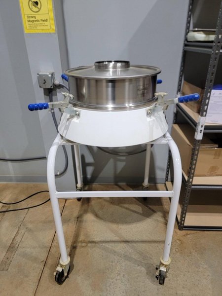 Russell Finex Compact 600 Food-Safe Vibrating Magnetic Sieve, Single Deck, 550mm Diameter, 2020