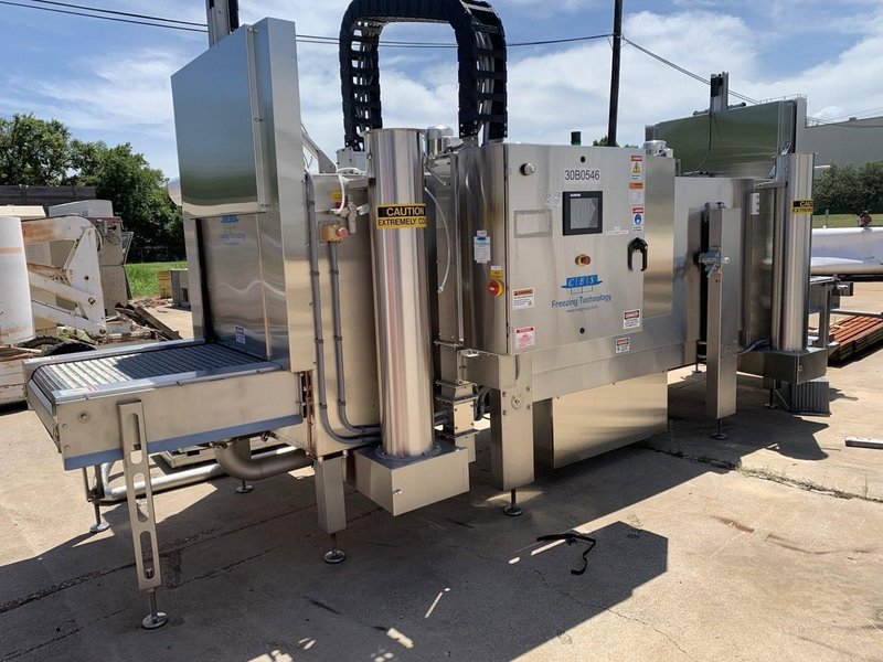 CES Cryogenic Tunnel Freezer – 10ft x 36in, 2021 – Stainless, LN2, Surplus Facility