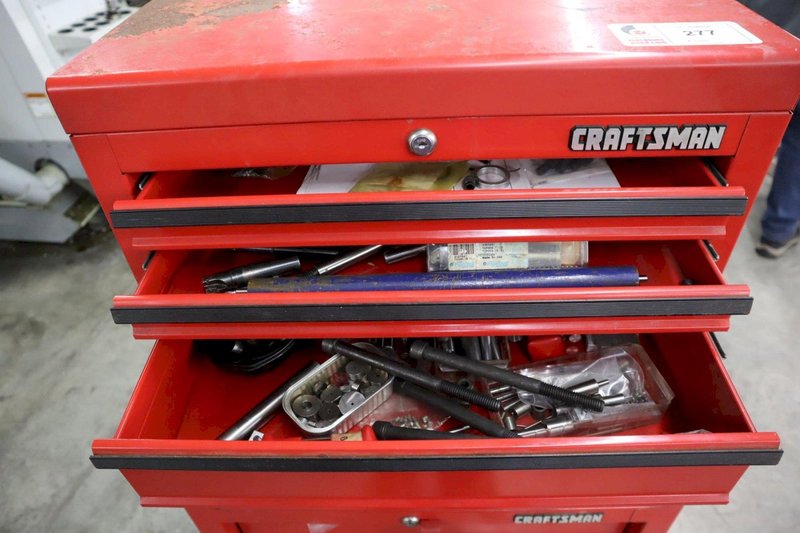 Craftsman Rolling Tool Chest with Upper, Middle and Bottom Boxes and Assorted Contents- Auction Item