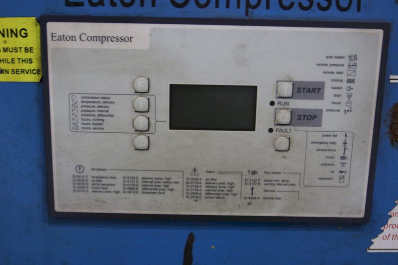 10 HP EATON ROTARY SCREW AIR COMPRESSOR: STOCK #69738