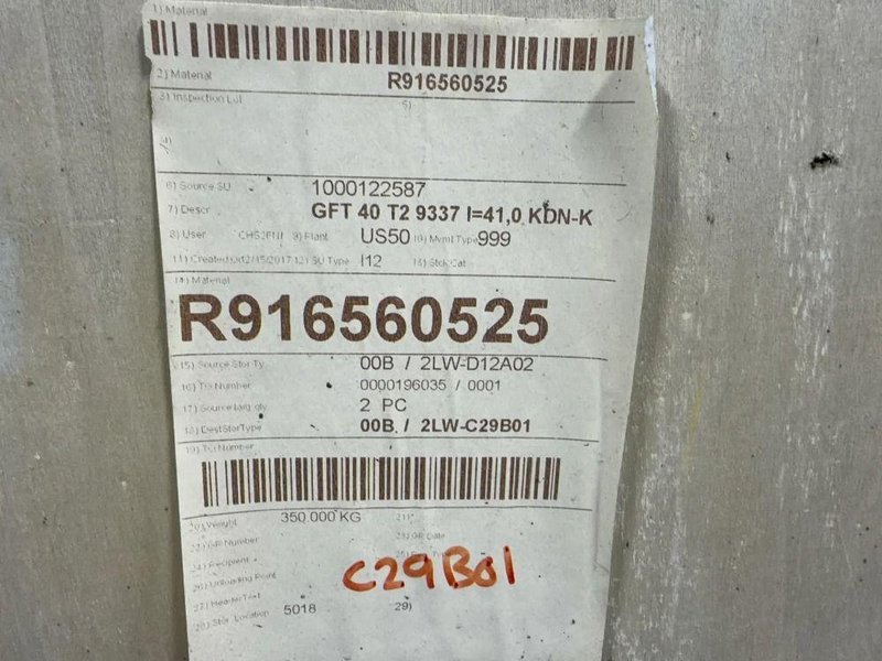 REXROTH HYDRAULIC REDUCTION GEAR  -  GFT 40 T2.9337