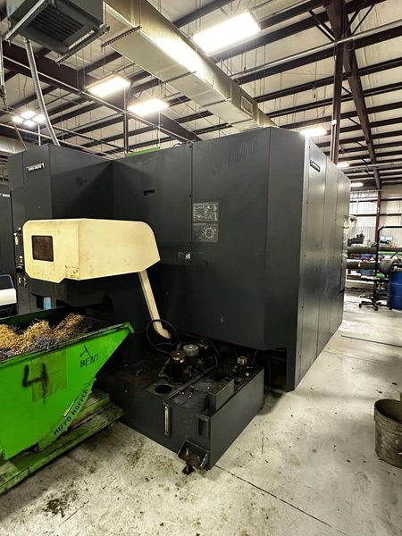 DMG Mori NHX 5000 HMC, 2017 – Full 4th Axis, TSC, ERGOline Celos M730UM Control, Chip Conveyor