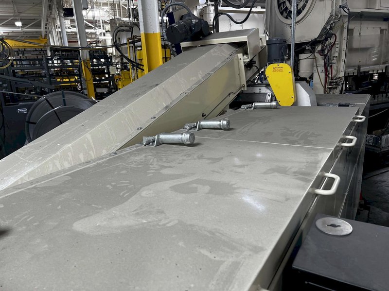 USED ALMCO MODEL V-14120 CONTINUOUS THRU-FEED VIBRATORY FINISHING SYSTEM, Stock# 11131, Year: 2022
