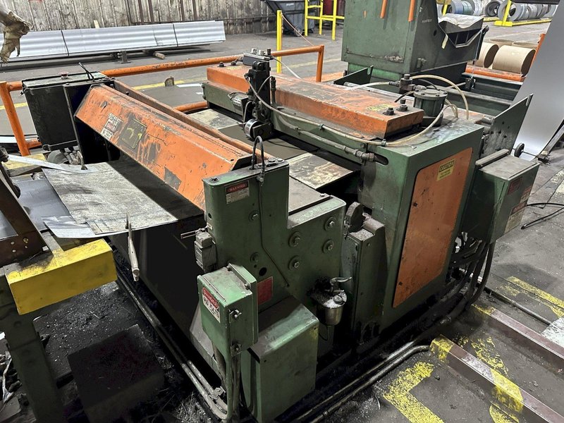 48” WIDE BRADBURY STRAIGHTENER &amp; FAMCO SHEAR, COIL PRE-CUT LINE MACHINE: YOBRO #24756