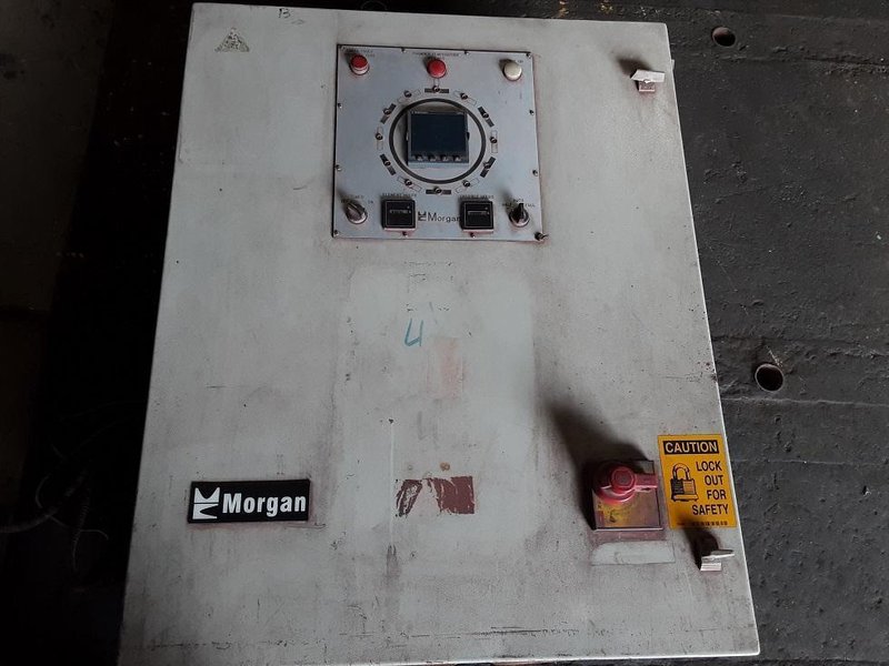 2004 morganite model mk 4erb03 1000# electric stationary furnace s/n 6646, 480 volt, 72 kw with controls