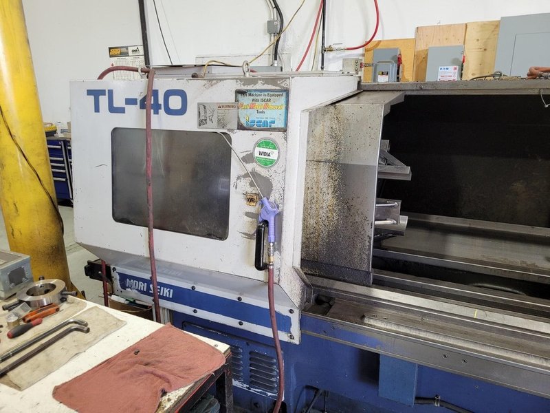 Mori Seiki TL40B CNC Flatbed Lathe, 1995 – 18″ Main and Rear Chucks