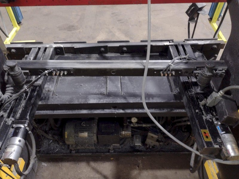 50 TON x 6' AMADA MODEL #RG50 HYDRAULIC PRESS BRAKE NC9-EX CONTROL, 1987: STOCK #19273